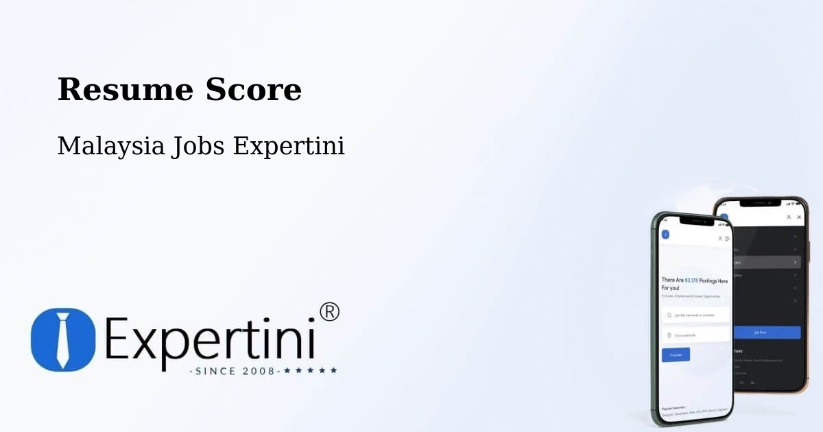 Resume Score & Job Description Match Tool – Peringat - Malaysia Jobs Expertini